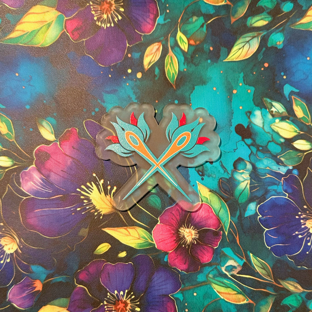 Peacocks in Bloom - Custom Printed Vinyl