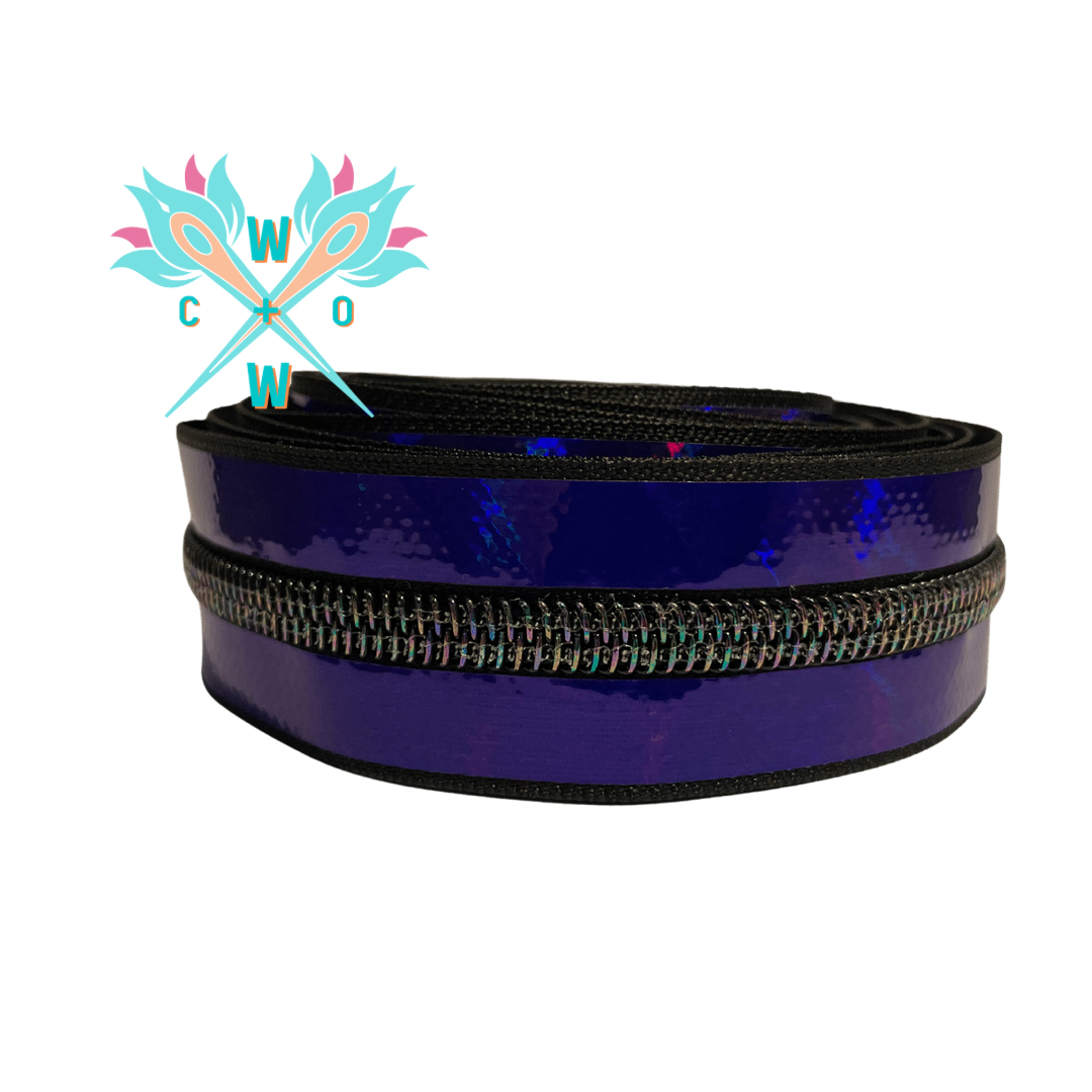 #5 Blurple Zipper Tape - 3 yd cuts