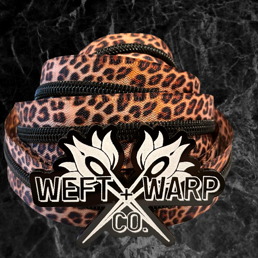 CLOSEOUT! #5 OG Leopard Double Sided Zipper Tape
