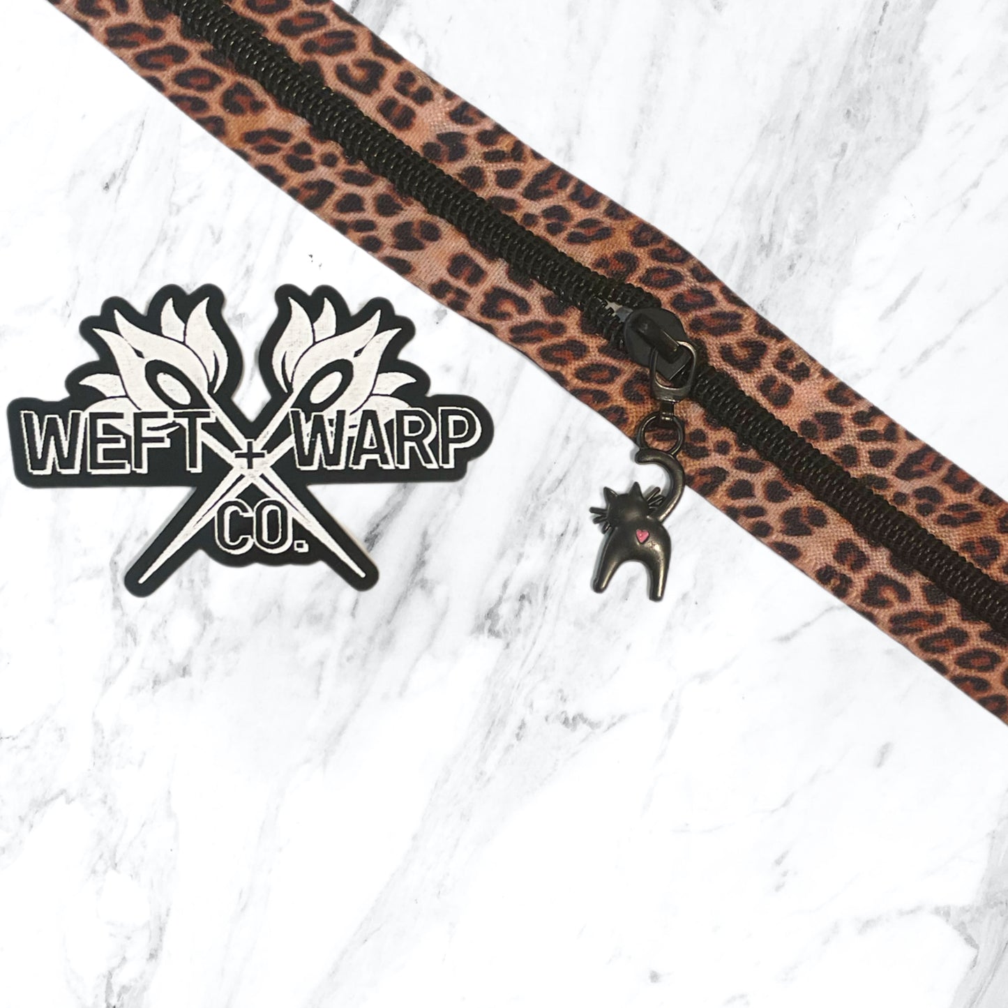 CLOSEOUT! #5 OG Leopard Double Sided Zipper Tape