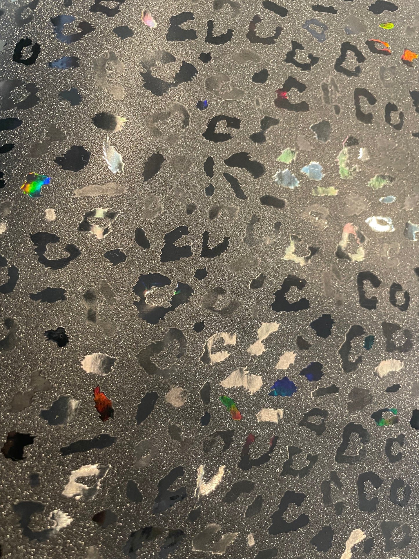 Black on Black Leopard Vinyl - Weft + Warp Co.