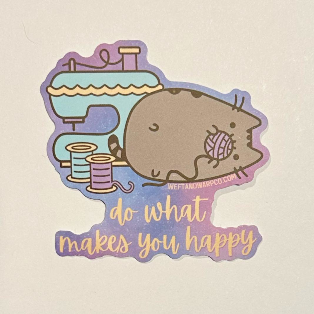 Do What Makes You Happy Pusheen Sticker
