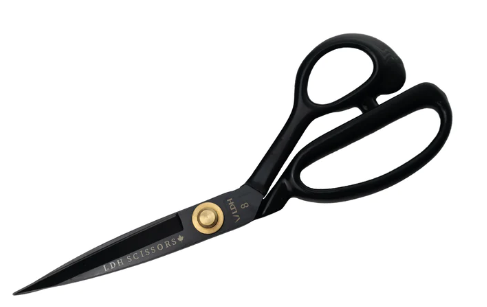 LDH 9” Midnight Edition Fabric Shears w/ Rubber Coated Handle
